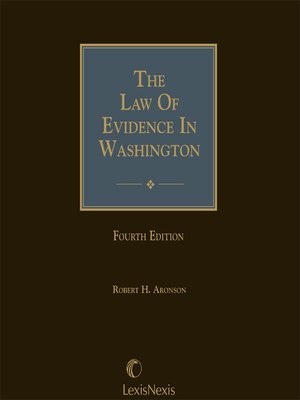 cover image of The Law of Evidence in Washington